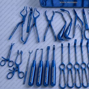 Ensemble d'instruments professionnels pour la chirurgie orthognathique maxillo-faciale avec boîte, en acier inoxydable, pour la chirurgie orale et maxillo-faciale, certifié CE - Product Image 2