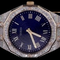 Montre mécanique de luxe bleue pour homme de marque, boîtier en acier inoxydable, analogique, bracelet en cuir, fermoir déployant, 40 mm, 100 bars, verre 20 mm