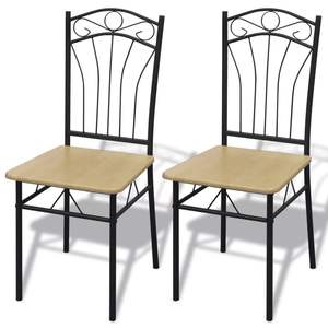 2 pz sedie da pranzo MDF marrone chiaro - Product Image 1