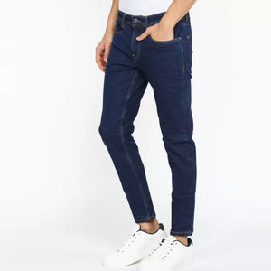 Jeans Personalizables para Hombre, Corte Recto, Cintura Alta, 100% Algodón, Secado Rápido, Ecológicos y Transpirables, Servicio OEM, Posición del Logotipo Frontal - Product Image 3