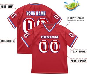ผู้จัดจำหน่ายเสื้ออเมริกันฟุตบอลที่ทนทาน ผลิตจากโพลีเอสเตอร์ตาข่าย พิมพ์ลายระบายอากาศได้ดี รับผลิตตามแบบที่ต้องการ พร้อมบริการ OEM ODM สำหรับชุดทีม - Product Image 6