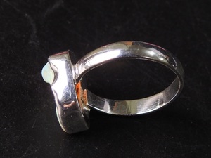 Australian <b>Opal</b> Natural Polished Rough Silver Classic Bezel Setting Wedding <b>Ring</b> Gift for Her Fashionable Jewelry New Arrival - Product Image 4