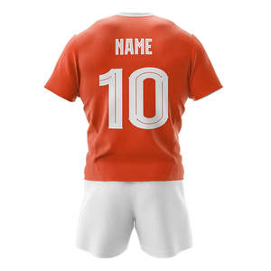 ชุดยูนิฟอร์มรักบี้แบบระบายอากาศได้ดี ออกแบบลายแบบซับลิเมชั่น ชุดยูนิฟอร์มนักเรียนอเมริกัน พร้อมคุณสมบัติซับเหงื่อและแห้งเร็ว - Product Image 3