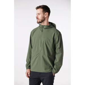 Veste en toile légère imperméable pour homme, col zippé, couleur unie, décontractée, pour l'extérieur, en polyester, coupe classique, hiver - Product Image 5