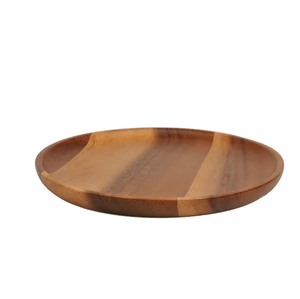 Assiettes en bois artisanales, design haut de gamme, assiettes en bois naturel pour la décoration de table. - Product Image 3