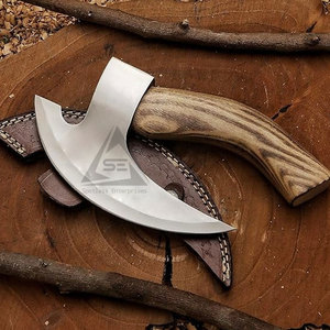Low MOQ Best Selling Durable Pizza Cutting <b>Axe</b> with Wood <b>Handle</b> and Stainless Steel Blade-Private Label Option - Product Image 5