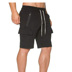 Pantalones Cortos de Hombre Tejidos Transpirables Estilo Cargo Bermuda Lisos con Lavado Ácido, Ideales para Fitness y Estilo Vintage - ¡Gran Oferta! - Product Image 1