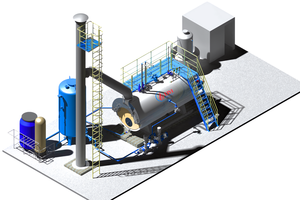 Caldera Industrial de Biomasa FBC de Lecho Fluidizado, Caldera de Vapor de Doble Tambor de 2 a 15 Toneladas Multicombustible - Product Image 2