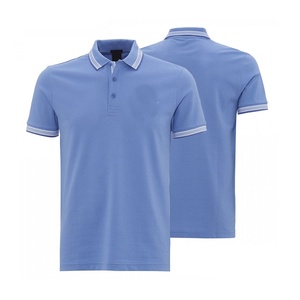 Polo Personalizado Unisex para Hombre, Camiseta de Golf de Manga Corta, Diseño Formal en Patrón Sólido, Hecho de Tela de Poliéster Tejido - Product Image 1