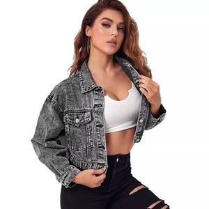 <b>Denim</b> <b>Jacket</b> with Embroidered Logo OEM ODM Service New Design Best Selling Custom Women <b>Denim</b> <b>Jacket</b> Premium Quality Casual - Product Image 5