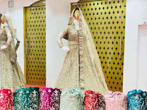 Full Heavy Work <b>Shrug</b> with Velvet Lehenga, Bridal Belt & Dupatta Mastani Style Trending Winter Wedding Outfit - Product Image 2