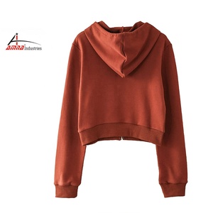 Sudadera con capucha informal para mujer, de manga larga, con estampado de letras, ropa para Parte Superior Femenina, ajustada, corta, para el ombligo - Product Image 1