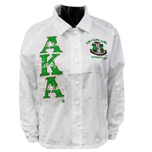 White Line <b>Jacket</b> <b>Women</b> Casual Outerwear Embroidered Letter Design <b>Lightweight</b> Fashion <b>Jacket</b> Sports Style Apparel Daily Wear - Product Image 1