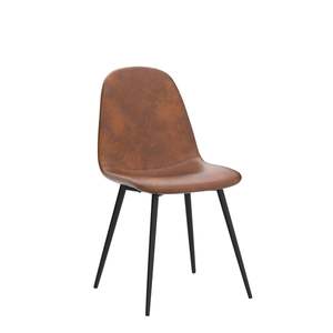 Chaise de salle à manger pour restaurant commercial, style nordique, cuir de luxe, chaises de salle à manger élégantes, chaise en cuir de qualité supérieure - Product Image 3