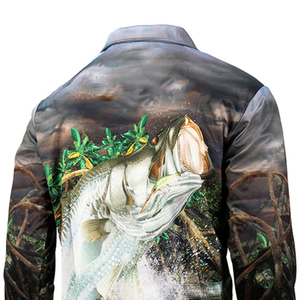 Camisetas de Pesca Personalizadas de Alta Calidad, Ropa de Pesca Sublimada de Secado Rápido, Camisetas Polo de Pesca de Manga Larga a Precio Económico - Product Image 5