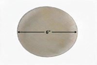Assiette de service en feuille de palmier, couleur unie, minimaliste, écologique, biodégradable, durable, qualité alimentaire, jetable, pour fête, gravure, support 6