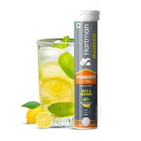 Comprimés effervescents pour adultes au goût citron vert et citron, boisson de restauration de la santé avec des minéraux de magnésium et de zinc pour le soutien quotidien du bien-être
