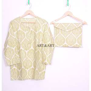 Conjunto de Pijama de Algodón con Estampado Floral, Elegante y de Alta Calidad para Mujer, Disponible en Diferentes Diseños, Superventas - Product Image 2