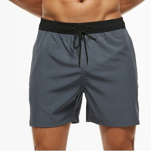 Shorts décontractés pour hommes 2026, style urbain, en toile, fabriqués au Pakistan, coupe-vent, avec cordon de serrage, taille haute, couleur unie - Product Image 3