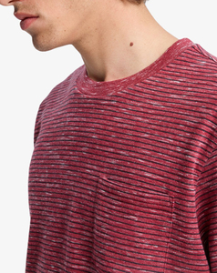 T-shirt à manches courtes rayé pour homme, coupe classique, col rond, respirant, tricoté, décontracté, 100% coton, prix bas, faible MOQ - Product Image 5