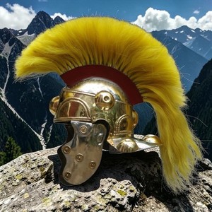 หมวกนักรบเทมพลาร์ยุคกลาง หมวกเกราะนักรบเทมพลาร์ ของตกแต่งบ้านและสำนักงานทำจากโลหะเหล็กโบราณ - Product Image 6