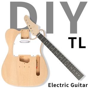 Kit Chitarra Elettrica Stile TL a 6 Corde per Principianti, Fai-da-te Intelligente con Corpo in Mogano, Manico in Acero e Fondo/Fasce in Palissandro, Ideale per Viaggi - Product Image 1