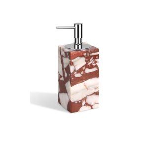 Best Quality With Marble Finished Marble Soap <b>Dispenser</b> & Gold Metal Pump Lotion <b>Dispenser</b> For Home Kitchen Counter Top - Product Image 3