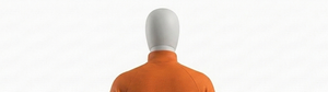 Men's Orange Knitted <b>Zip</b>-<b>Up</b> Racer <b>Jacket</b> Stand Collar Breathable Eco-Friendly Quick Dry Casual Autumn Wear Regular Fit Moto - Product Image 5