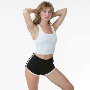 Nouveauté : Short de sport moulant pour femme, en coton respirant et à séchage rapide, taille basse avec cordon de serrage, idéal pour la course à pied. - Product Image 5