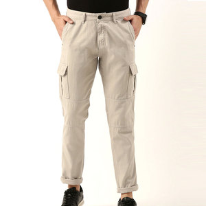 Private Label Men's Lightweight Casual Canvas Cargo Pants with Multi Pockets Breathable & Quick Dry - Product Image 1