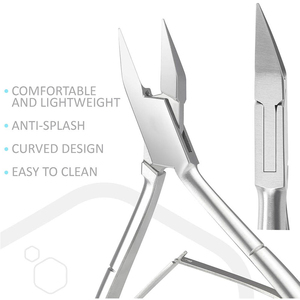 Coupe-ongles de luxe pour manucure et pédicure, coupe-cuticules 11 cm, manche uni, double ressort métallique, nouveau design de qualité supérieure - Product Image 3
