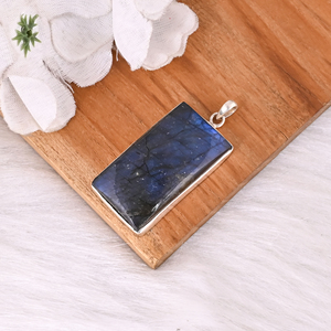 Pendentif en argent sterling 925 en gros, labradorite naturelle, pendentif unique et délicat, pierre précieuse de guérison, cadeau pour mariages - Product Image 4