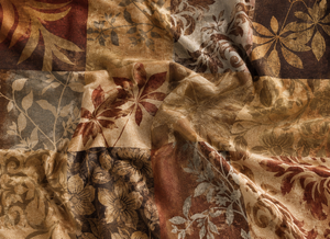 Tela Estampada 100% Poliéster con Diseño de Hojas, Tela Suave Tejida para Decoración del Hogar, Cortinas y Tapicería - Product Image 2