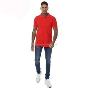 T-shirt à manches courtes pour homme, style décontracté urbain, en coton/polyester tricoté, personnalisable, couleur unie, séchage rapide, haute qualité - Product Image 4
