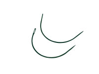 Aiguille à tisser de qualité professionnelle de type C pour outils d'extension capillaire, type de tissage en trame, couture de fils courbés, utilisations en salon