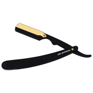 Angle Black Finish Black Razor With Gold <b>Lock</b> Precision Shaving <b>Tool</b> Ultimate Grooming Experience Adjustable Blade - Product Image 2