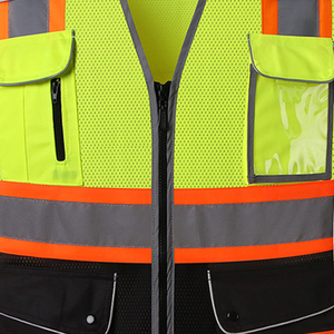 Chaleco de Seguridad Personalizado con Impresión, Alta Visibilidad, Reflectante, con Opciones de Logotipo Personalizado para Equipos de Construcción y Seguridad - Product Image 3