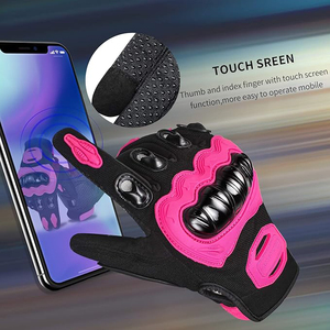 Gants de moto haut de gamme en polyester, nylon, polyuréthane, imperméables, compatibles écran tactile, antidérapants, unisexes, pour la course, le ski et les sports - Product Image 4