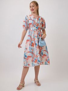 Vestido Largo Casual de Verano para Mujer, Estilo Nuevo, Elegante, Sin Mangas, Cuello en V, Largo Midi, Manga Corta - Product Image 4