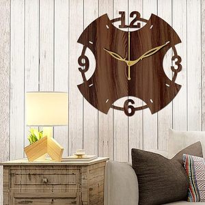 Natural Wooden <b>Clock</b> Low Price Stylish Home Decor <b>Clock</b> for Living Room <b>Bedroom</b> Office Wooden <b>Wall</b> <b>Clock</b> - Product Image 4