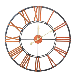 Reloj de Pared Metálico Contemporáneo de Color Personalizado al por Mayor, Hecho a Mano, Económico, con Agujas, de Cuarzo y Energía Solar - Product Image 1