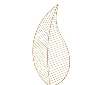 Escultura de Hoja de Hierro Metálico para Decoración del Hogar con Base de Madera, Pieza de Arte Moderna para Mesa, Adorno de Hoja para Sala de Estar u Oficina - Product Image 5