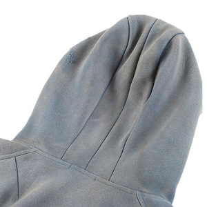New High Quality Customized Oversized Dip Dye Vintage Fleece Hoodie Men 100% Cotton Gradient Color Pocket Design Winter - Product Image 4