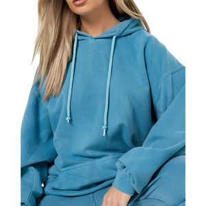 Survêtement personnalisé pour femme, effet délavé, OEM/ODM, haute qualité, prix usine, durable, confortable, respirant, tenue de sport tendance - Product Image 6