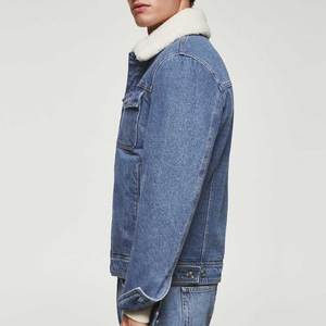 Chaqueta Vaquera Azul de Algodón Personalizada Estilo Vintage para Hombre, Chaqueta Casual de Lona Reversible para Primavera, Incluye una Unidad Individual - Product Image 2