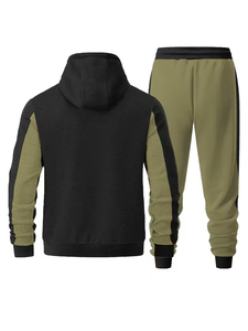 Baby Boys' Reversible Color-Blocked Fleece Hoodie Zip-Up Design Diagonal Pockets Elastic Waist 100% Cotton Bangladesh - Product Image 2