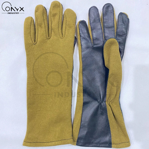 Gants de vol Nomex sur mesure, résistants à la chaleur, ignifuges, résistants à l'abrasion, en cuir de chèvre, tactiques, pour l'équipage d'aviation, robustes, de sécurité - Product Image 5