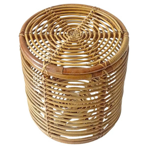 Attractive Handcrafted <b>Bamboo</b> Storage <b>Basket</b> Eco-Friendly Vintage Tabletop Installation <b>Laundry</b> Hamper Organizer Home Hotel - Product Image 4