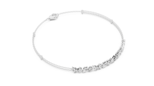 AFFORDABLE LAB GROWN 1.5CT MIX CUT DIAMOND RHODIUM PLATED LUXURY BRACELET SET 18KT <b>SOLID</b> WHITE <b>GOLD</b> WOMEN DAILY/OFFICE WEAR - Product Image 3