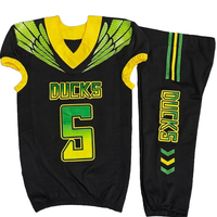 Ensemble de maillot et pantalon de football américain pour jeunes professionnels des États-Unis, imprimé par sublimation, personnalisable avec nom/nombre, uniforme d'équipe sportive